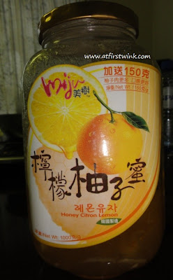 miju korean honey citron lemon tea glass jar