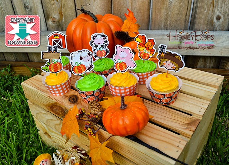 HoneyBops: Pumpkin Farm Printables!