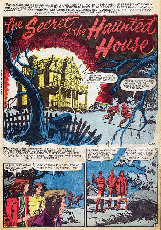 Atomic Kommie Comics Haunted House Reading Room WORLD OF MYSTERY