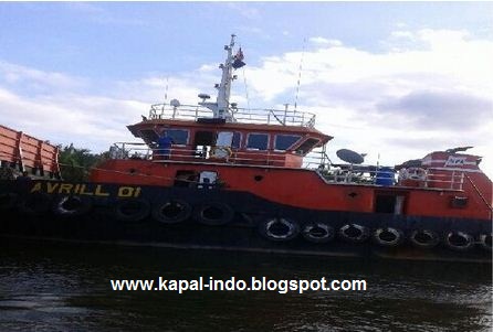 jual tug boat avrill 01, jual tug boat bekas, jual tug boat di samarinda, jual tug boat harga 4.5 milyar, jual tug boat murah