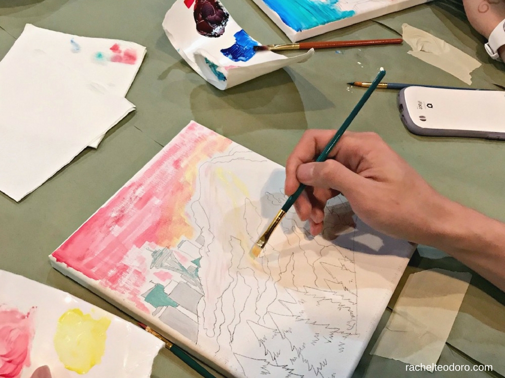 How to Host Your Own Canvas Paint Night Rachel Teodoro