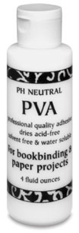 pH Neutral PVA Adhesive Two-8 Ounce Dries Clear Bookbinding Paper Projects