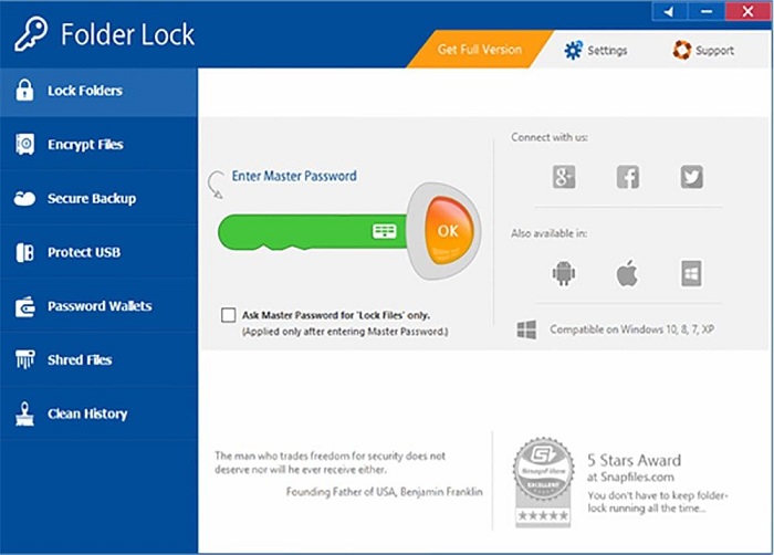 About Folder Lock Software