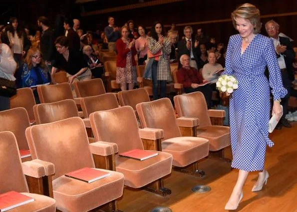 Queen Mathilde attended the first session of the first round of 2019 Queen Elisabeth Violin Competition at Flagey