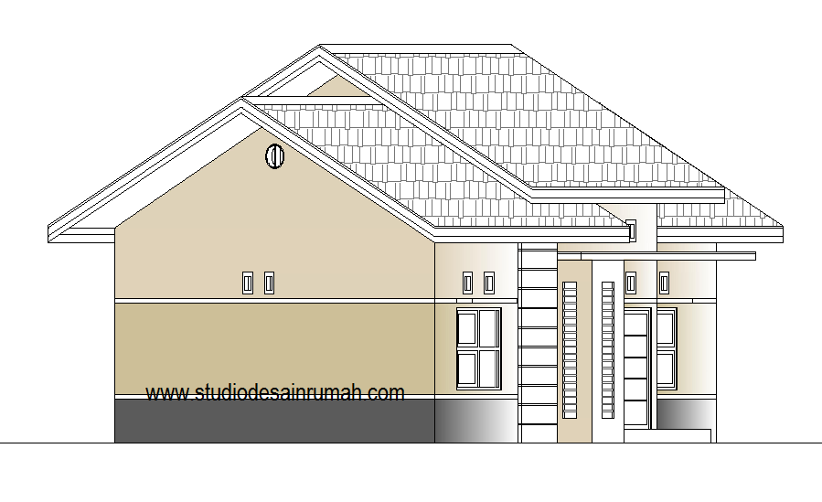 Studio Desain Rumah: Gambar Desain Rumah Minimalis Type 70 (R16), Rp ...