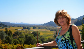 Liz in Sonoma Valley, wonderful vistas