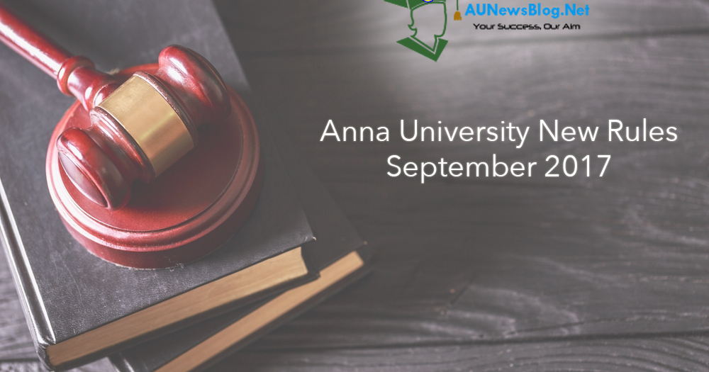 Anna University New Rules CBCS and Give Chance for Arrear Students