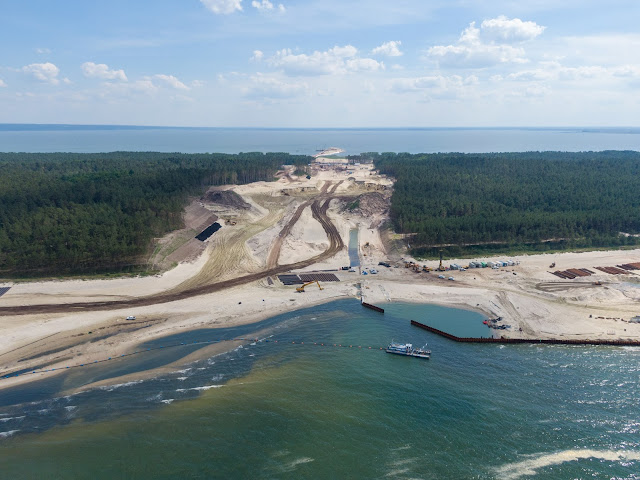 Строительство судоходного канала на Балтийской косе