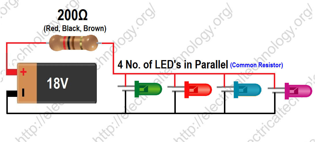 How to calculate the value of resistor for LED | LED’s Circuits