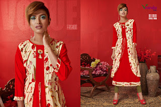 Vrunda volcano Rayon printed Kurtis