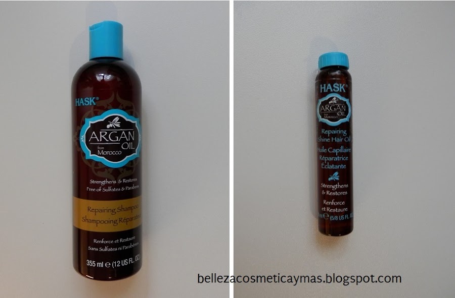 Hask Champú y Acetite Reparador de Aceite de Argán