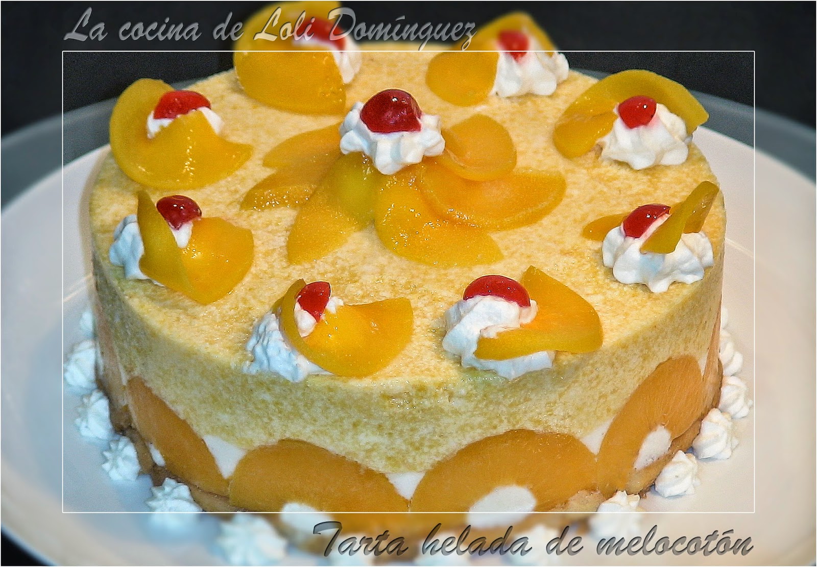 Tarta Helada De Melocotón
