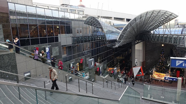 Modern architecture of Kyoto Station Japan