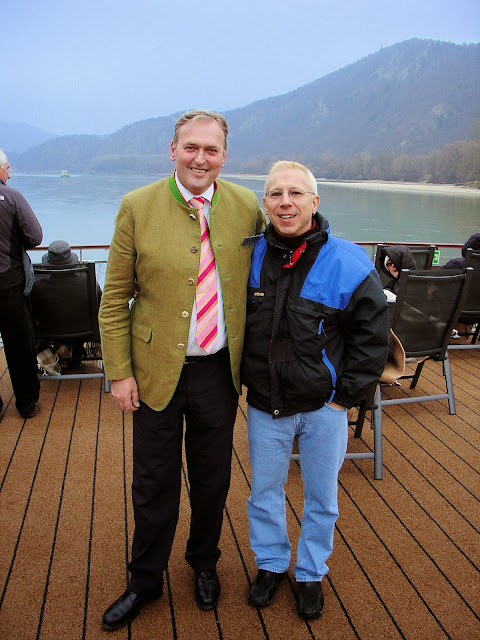 Me and Wilhelm, our hotel manager onboard the Viking Skadi.
