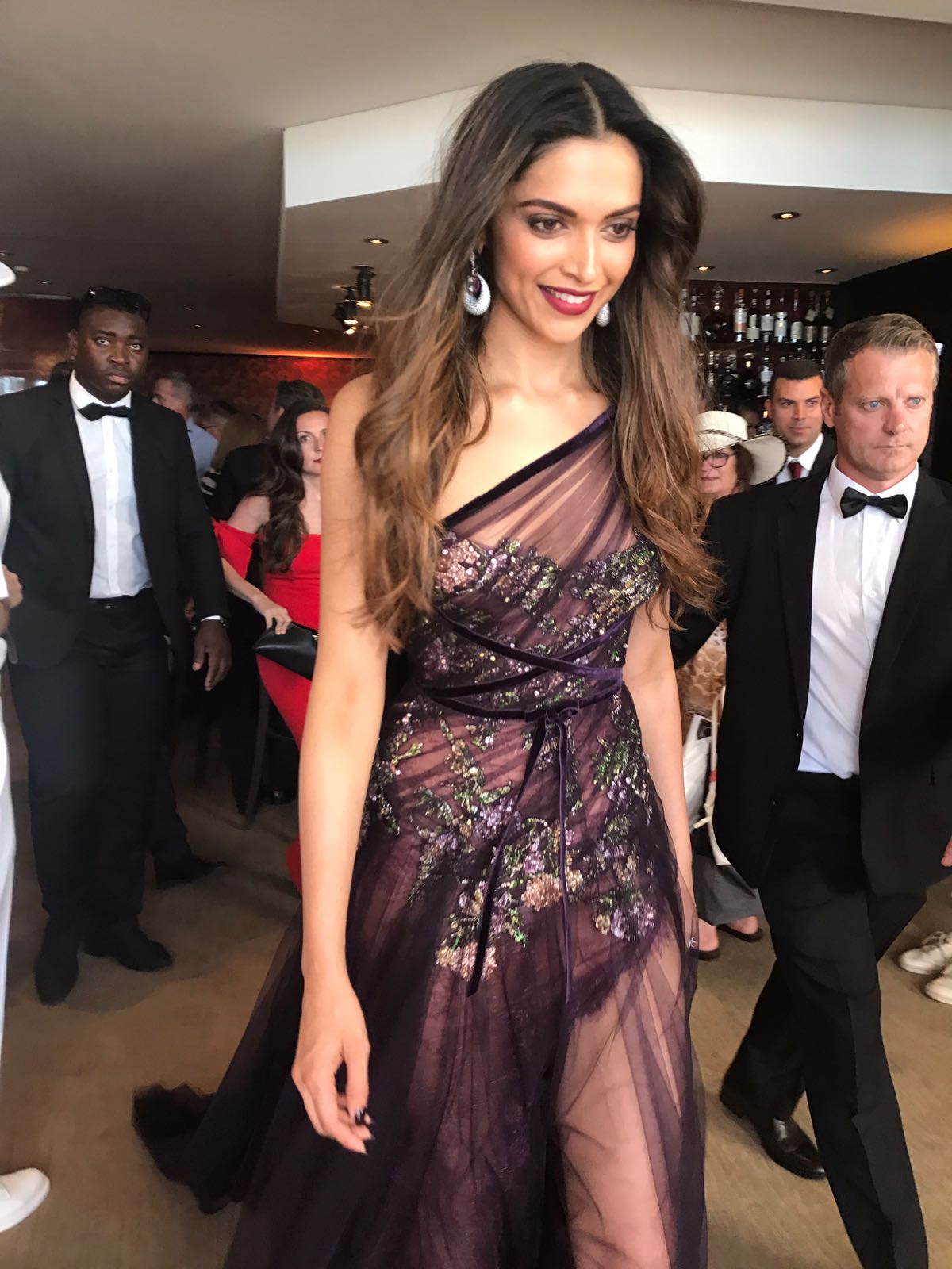 Deepika Padukone Looks Stunning in a Sheer Marchesa Gown At The Opening Ceremony Of 70th Cannes Film Festival 2017