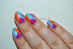 geometric half nail moons moon julieg ine applied janeiro rio nails then down center