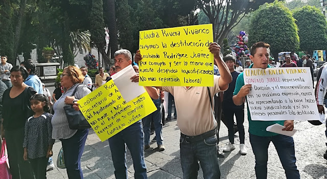 Sindicalizados exigen renuncia de Leobardo Rodríguez