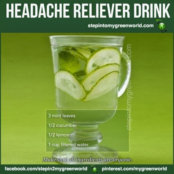 The Natural Health Page Headache reliever drink