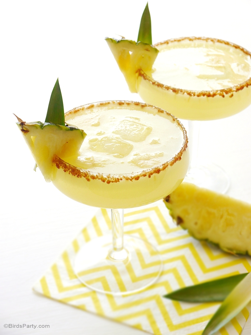 Pineapple Rum Sangria Punch Recipe - BirdsParty.com