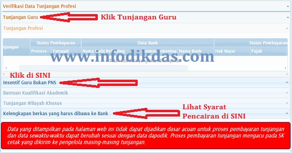Cara Melihat SK Tunjangan / Insentif Guru di Layanan Info