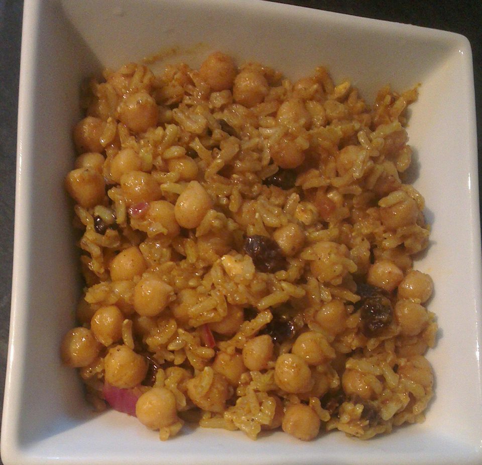 Spicy chickpea rice Euphoric Vegan