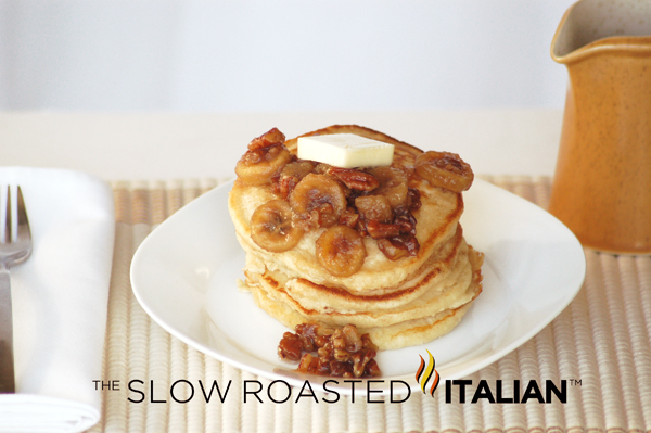 Ricotta Pancakes ricotta pancakes with banana syrup