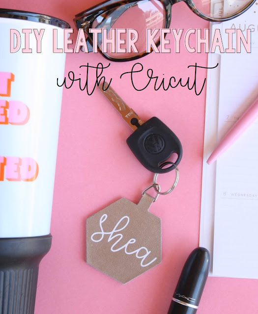 Create your own custom DIY Leather Keychains with Cricut!