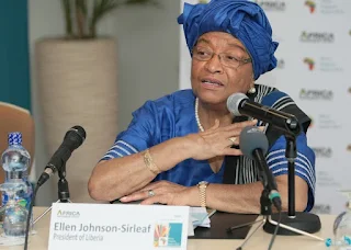 Politician and economist, Liberian President Ellen Johnson Sirleaf is the first female elected president in Africa.