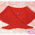 Crochet red shawl