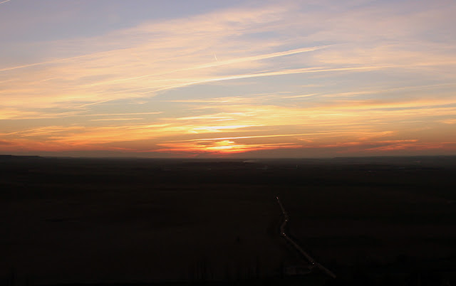 Puesta del sol en Urueña