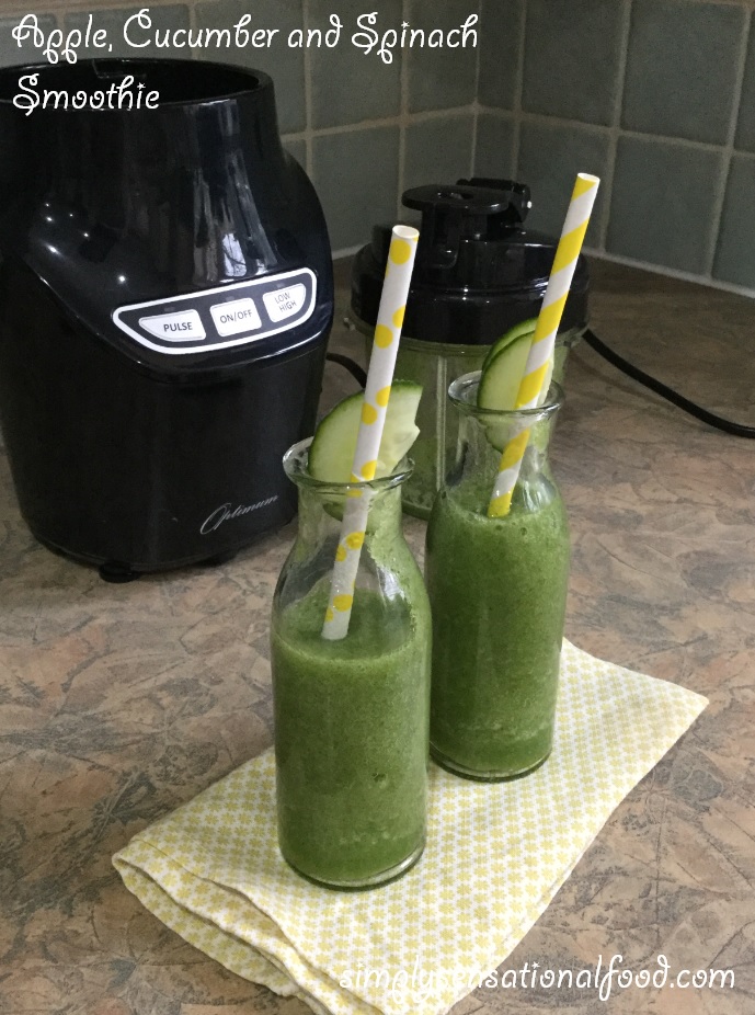 Apple, Cucumber and Spinach Smoothie in the Nutri Force Extractor