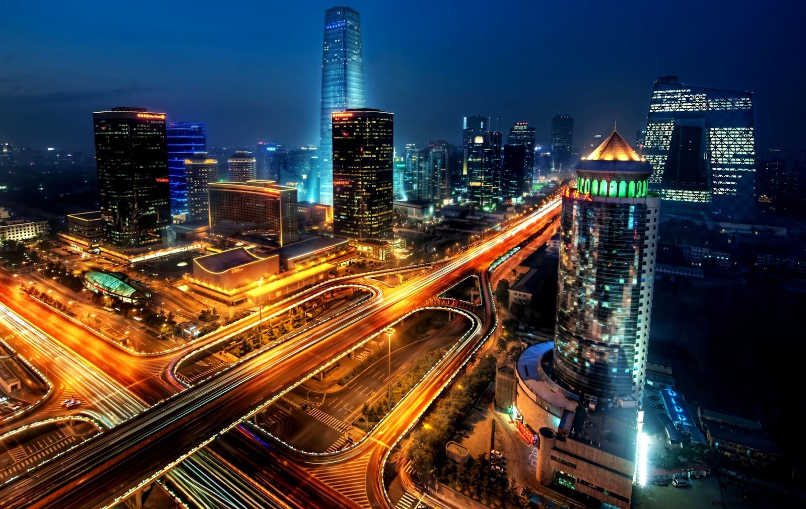 Beijing China at Night