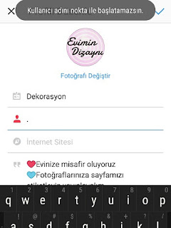 instagram kullanici adinda kullanilan karakterler instagram kullanici adi nokta ile baslayamaz