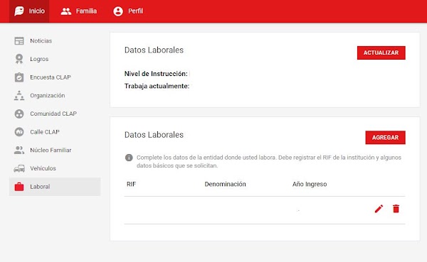 Estos son los datos a ingresar en el Registro Laboral de la página Patria Estos son los datos a ingresar en el Registro Laboral de la página Patria
