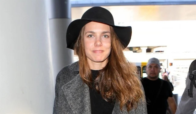 Charlotte Casiraghi seen at Los Angeles International Airport