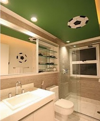 Decoraciones y Modernidades: Habitaciones con diseño de futbol para niños