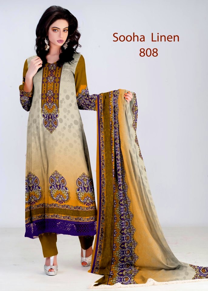 Sooha Linen Winter Collection 201213 By Al Hamra Fabrics New
