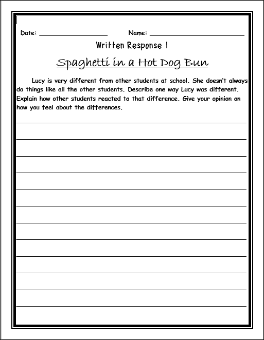 Imagination Station Spaghetti in a Hot Dog BunRead Aloud Activity