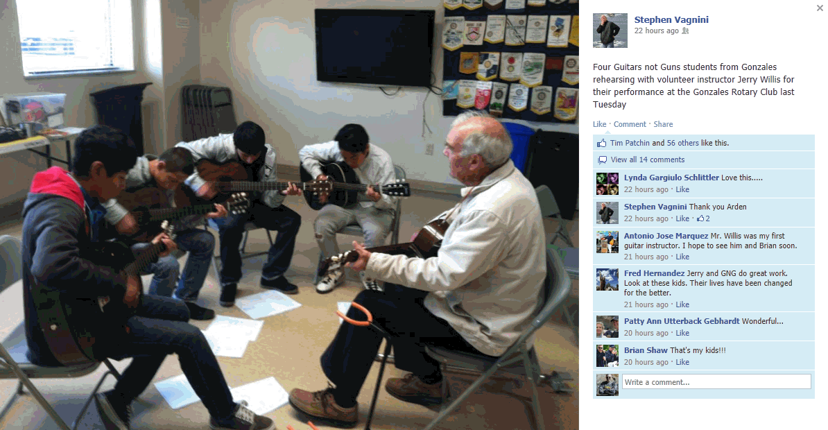 Guitars Not Guns Monterey County Graduations Fall 2012