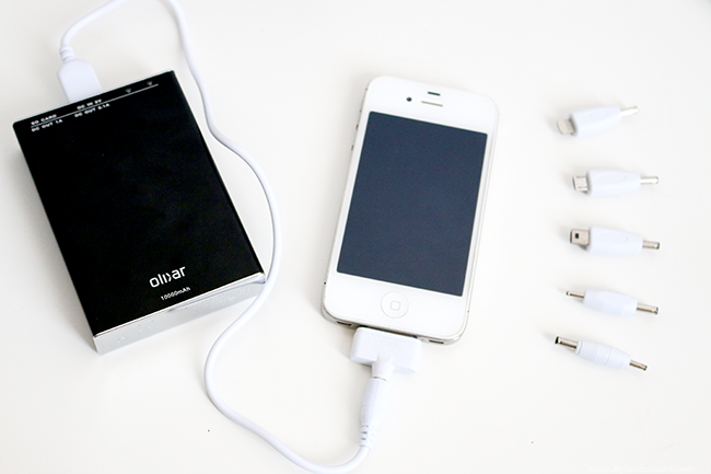 Blogger essential device - portable charger to charge your phone on the go