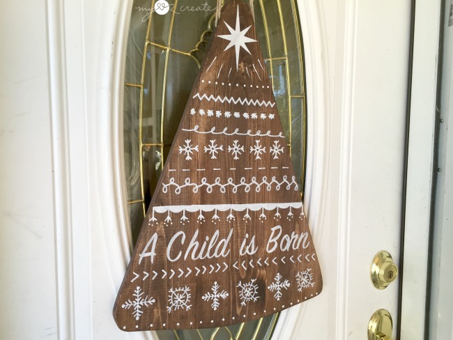 Christmas Door Hanger, MyLove2Create