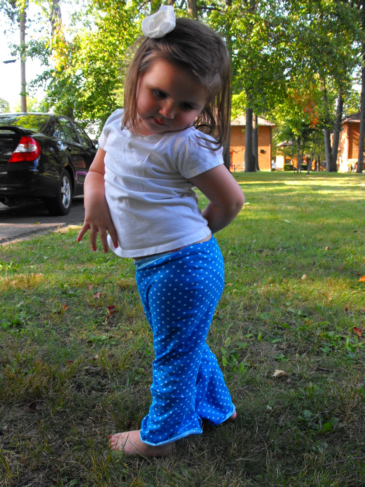 Crafty Girl Squared Toddler Bell Bottom Yoga Pants