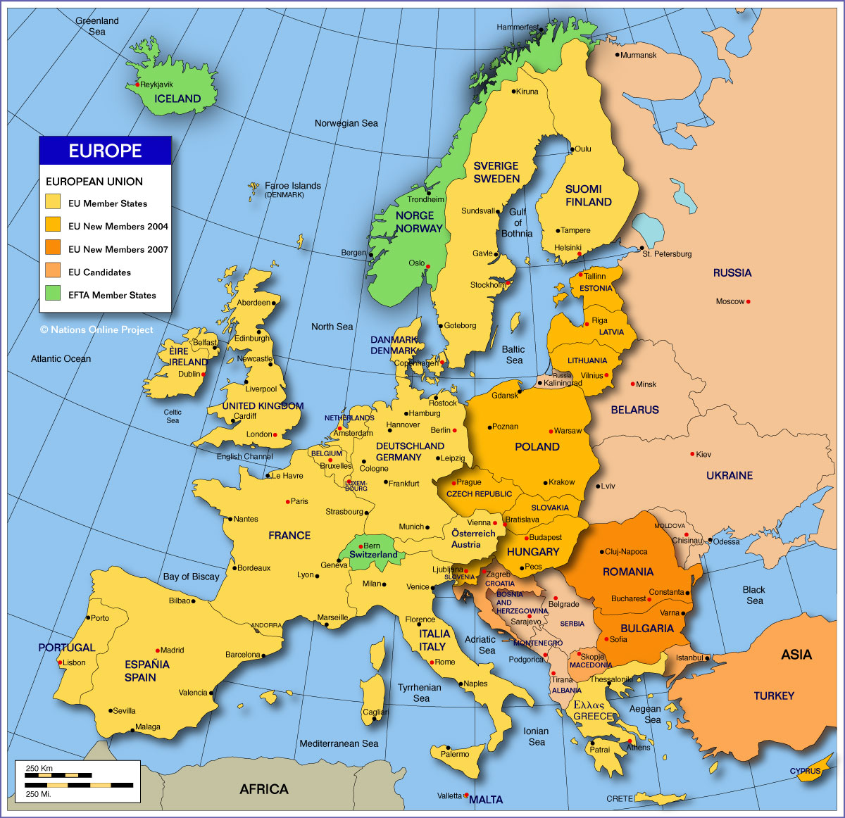 Mapa Europa Actual