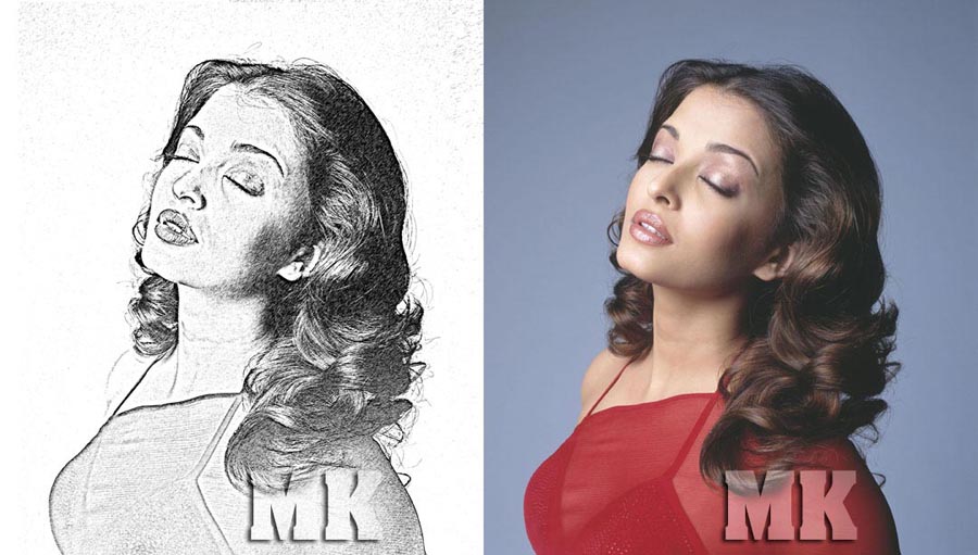 Sketch effect in Adobe