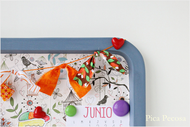 como-hacer-pizarra-magnetica-bandeja-metal-reciclada-diy