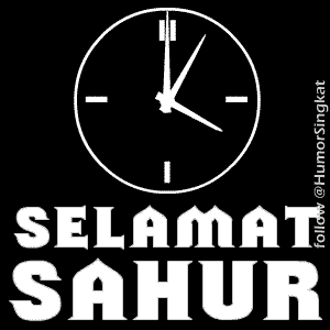 Gambar jam bergerak waktu makan sahur