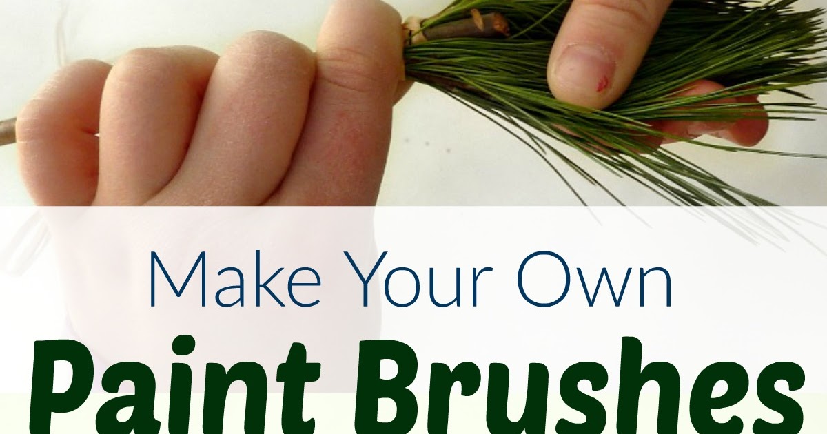 DIY Nature Paint Brushes for Kids AppleGreen Cottage
