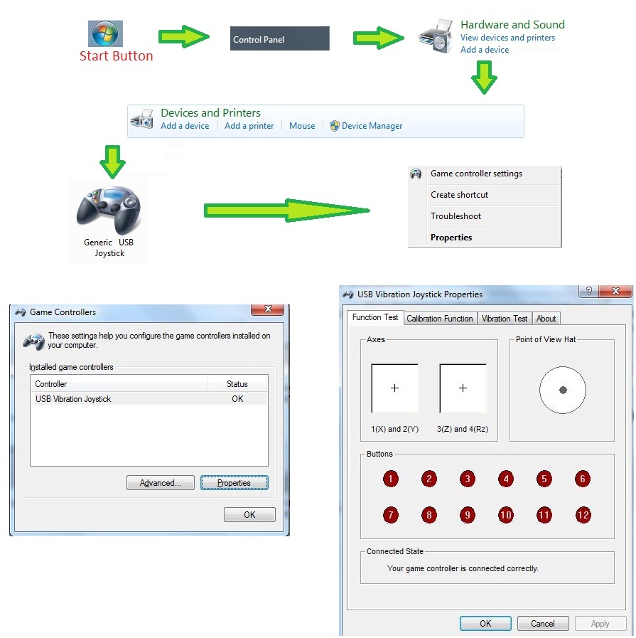 BunHead PC D0C: Generic USB Joystick Check