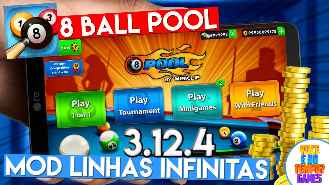 8 Ball Pool VersÃ£o 4.5.2 Apk Mod Dinheiro Infinito - Vc Ã© ... - 