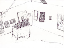 PENCIL IN THE STUDIO visits WAVERS - drawings by Maria Calandra